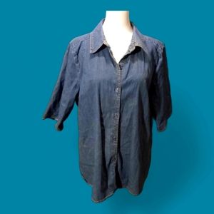 Button down denim shirt